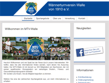 Tablet Screenshot of mtv-walle.de